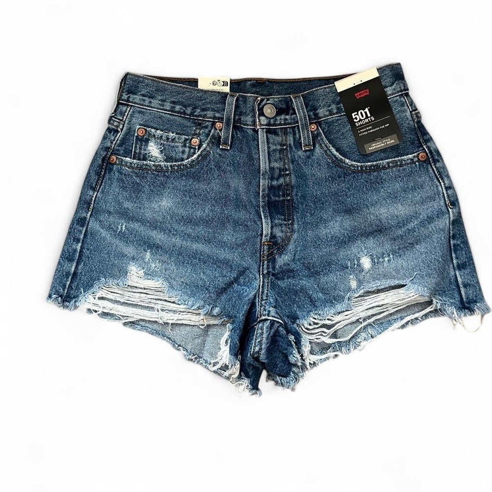 Levi’s 501 high waisted shorts